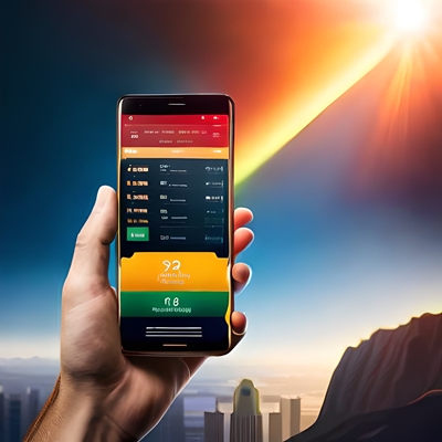 Un smartphone avec une app sportive de la Guinée dessus