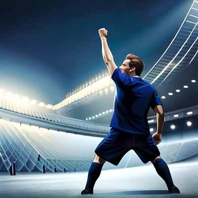 Un joueur de football qui a trouvé la méthode gagnante à la martingale