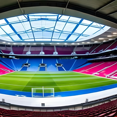 Un stade de football au Cameroun
