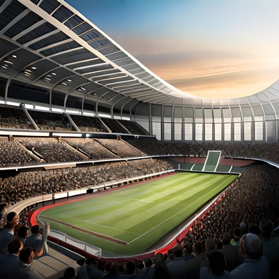 Le stade de football de Kinshasa